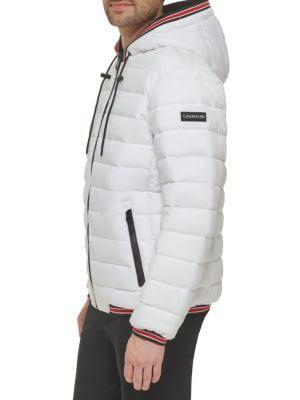 商品Calvin Klein|Faux Fur Lined Hooded Puffer Jacket,价格¥573,第5张图片详细描述