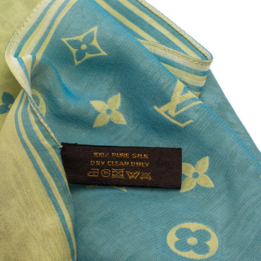 Louis Vuitton Color Block Logo Monogram Reversible Silk Scarf商品第7张图片规格展示