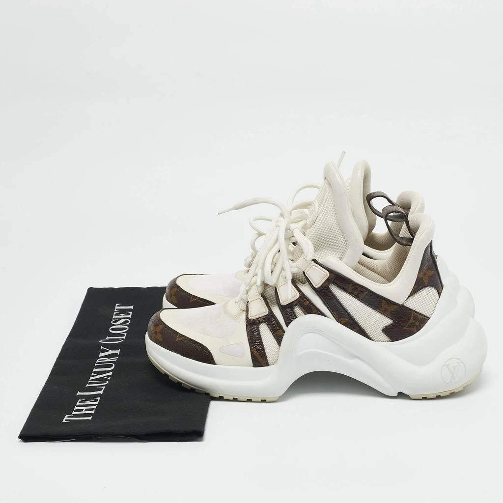 Louis Vuitton White Mesh, Leather and Monogram Canvas Archlight Sneakers Size 37 商品