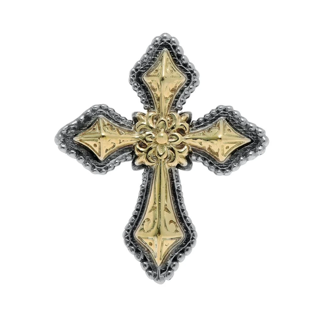 商品Konstantino|Konstantino Kleos 18K Yellow Gold and Sterling Silver Cross Ring sz 6 DKJ574-130S6,价格¥3351,第1张图片