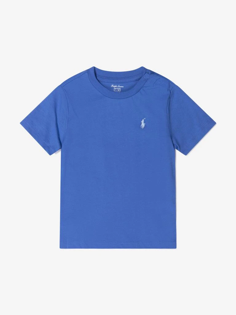 商品Ralph Lauren|Ralph Lauren  Blue Baby Boys T-Shirt,价格¥232,第1张图片