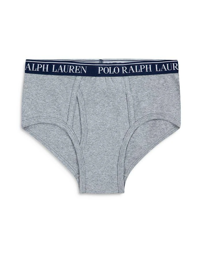 商品Ralph Lauren|Boys' Cotton Stretch Ribbed Briefs, Pack of 5 - Big Kid,价格¥301,第3张图片详细描述