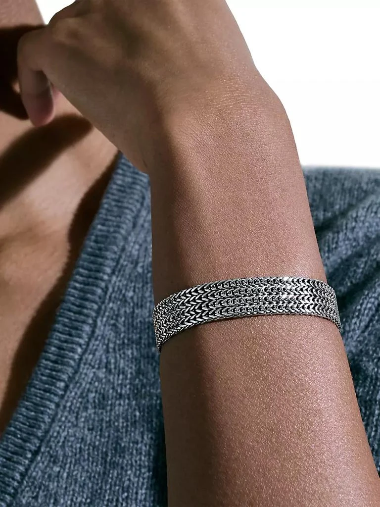 商品John Hardy|Classic Chain 18K Gold & Sterling Silver Bracelet,价格¥8230,第2张图片详细描述