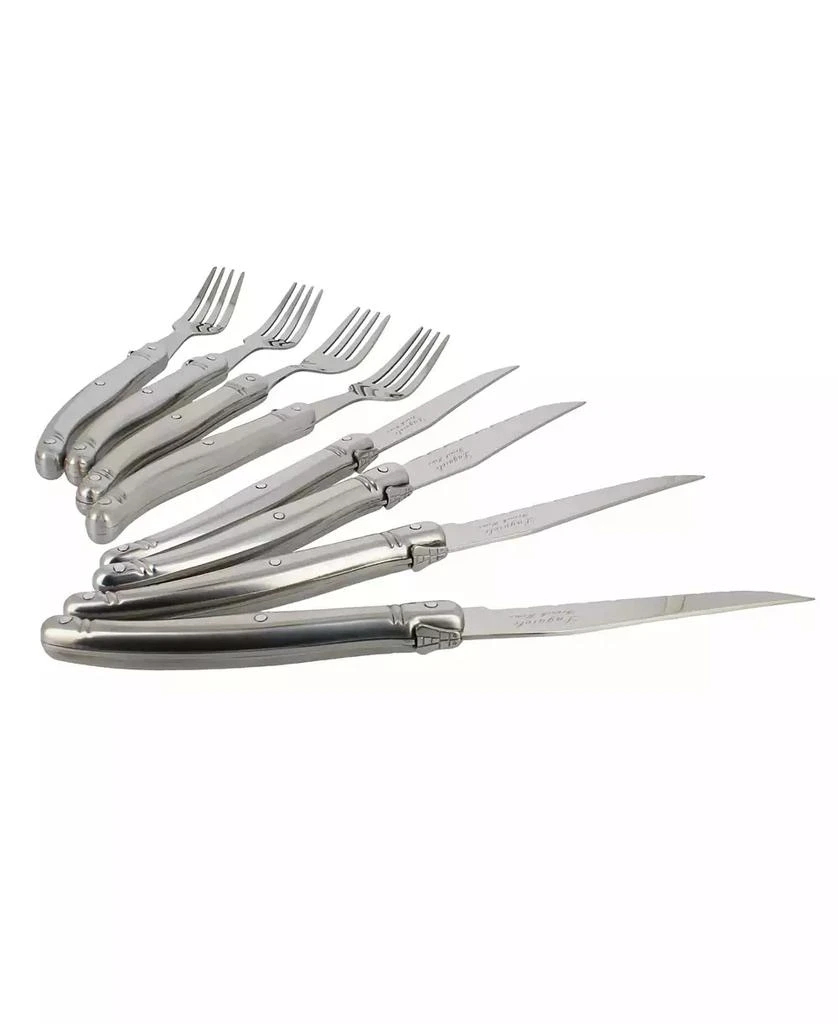 商品French Home|Laguiole Stainless Steel Steak Knife and Fork Set, 8 Piece.,价格¥292,第2张图片详细描述