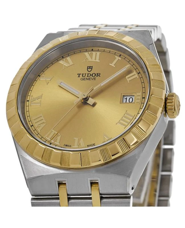 商品Tudor|Tudor Royal Automatic Champagne Dial Gold Bezel Steel Unisex Watch M28503-0003,价格¥27737,第2张图片详细描述