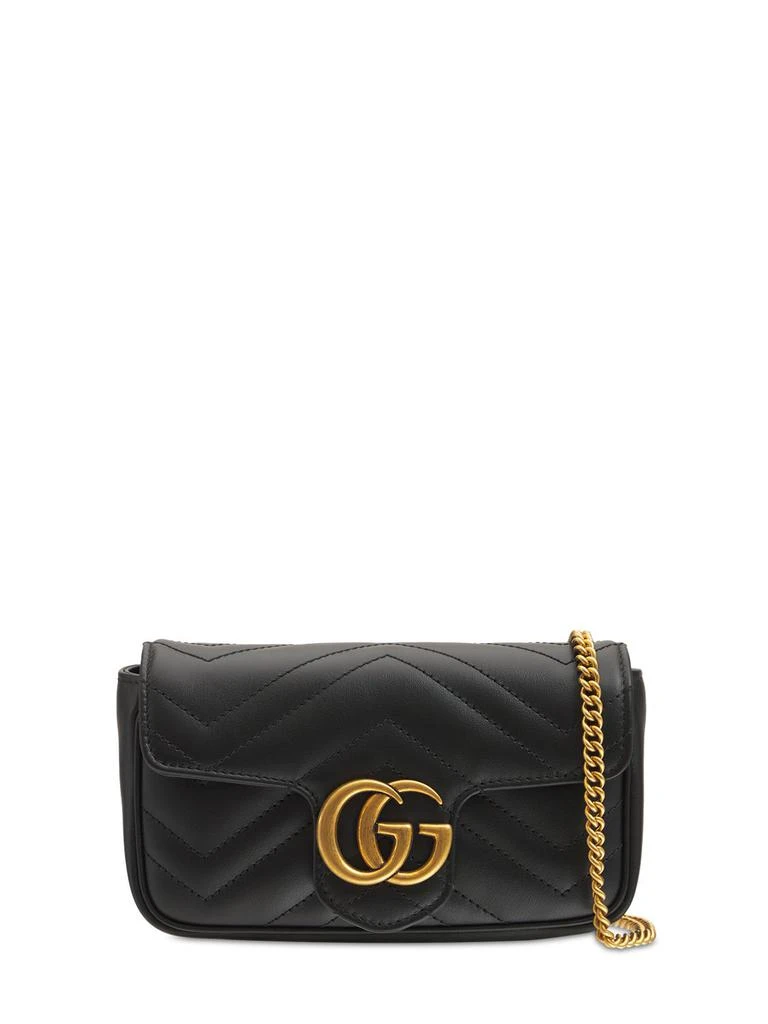 GUCCI Supermini Gg Marmont Leather Bag 1