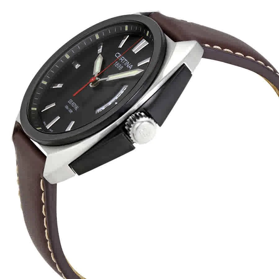 商品Certina|DS Royal Black Dial Men's Brown Leather Watch C010.410.16.051.00,价格¥1485,第2张图片详细描述