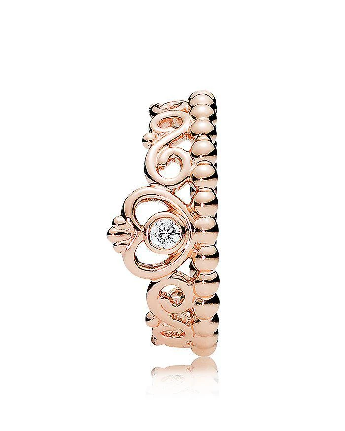商品PANDORA|公主皇冠玫瑰金戒指,价格¥337,第4张图片详细描述