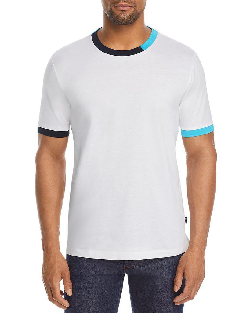 商品Hugo Boss|Regular Fit Short Sleeve Contrast Trim Tee,价格¥568,第1张图片