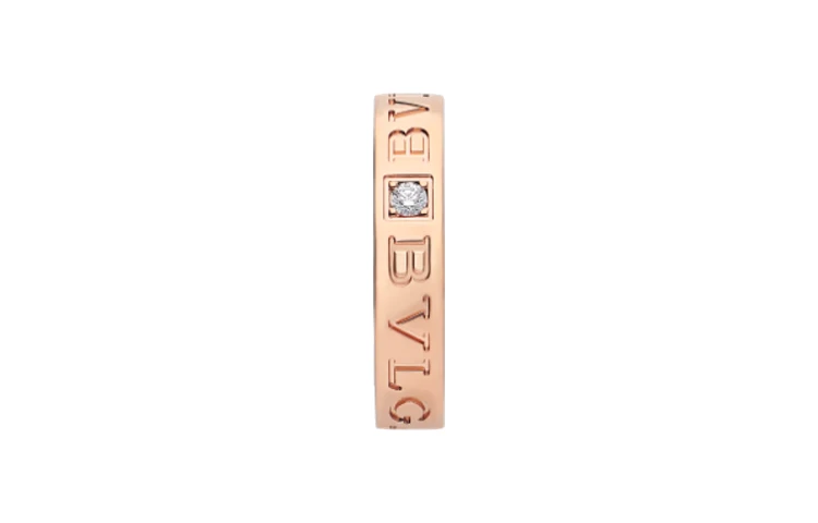 商品[国内直发] BVLGARI|宝格丽 带英文字母雕刻 18K玫瑰金 戒指 女款,价格¥13261,第5张图片详细描述