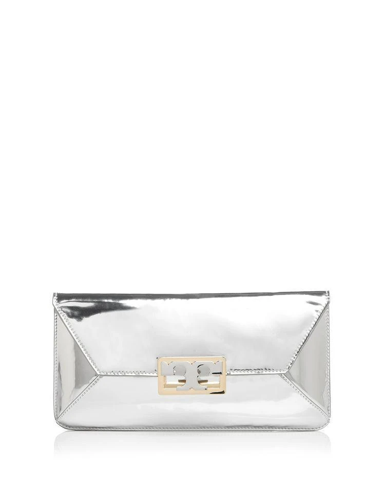 商品Tory Burch|Gigi Metallic Patent Leather Clutch,价格¥1869,第1张图片