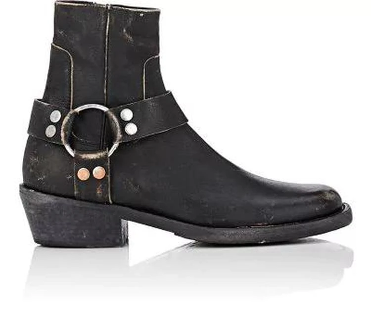 商品Balenciaga|Harness-Strap Leather Ankle Boots,价格¥3786,第1张图片