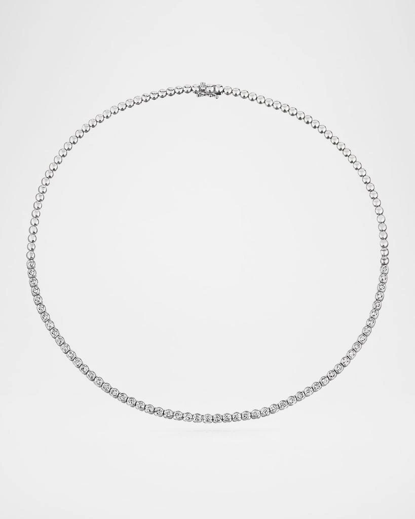 商品Cassidy Diamonds|18K White Gold Half Way Around Diamond Tennis Necklace, 2.50tcw,价格¥66362,第1张图片