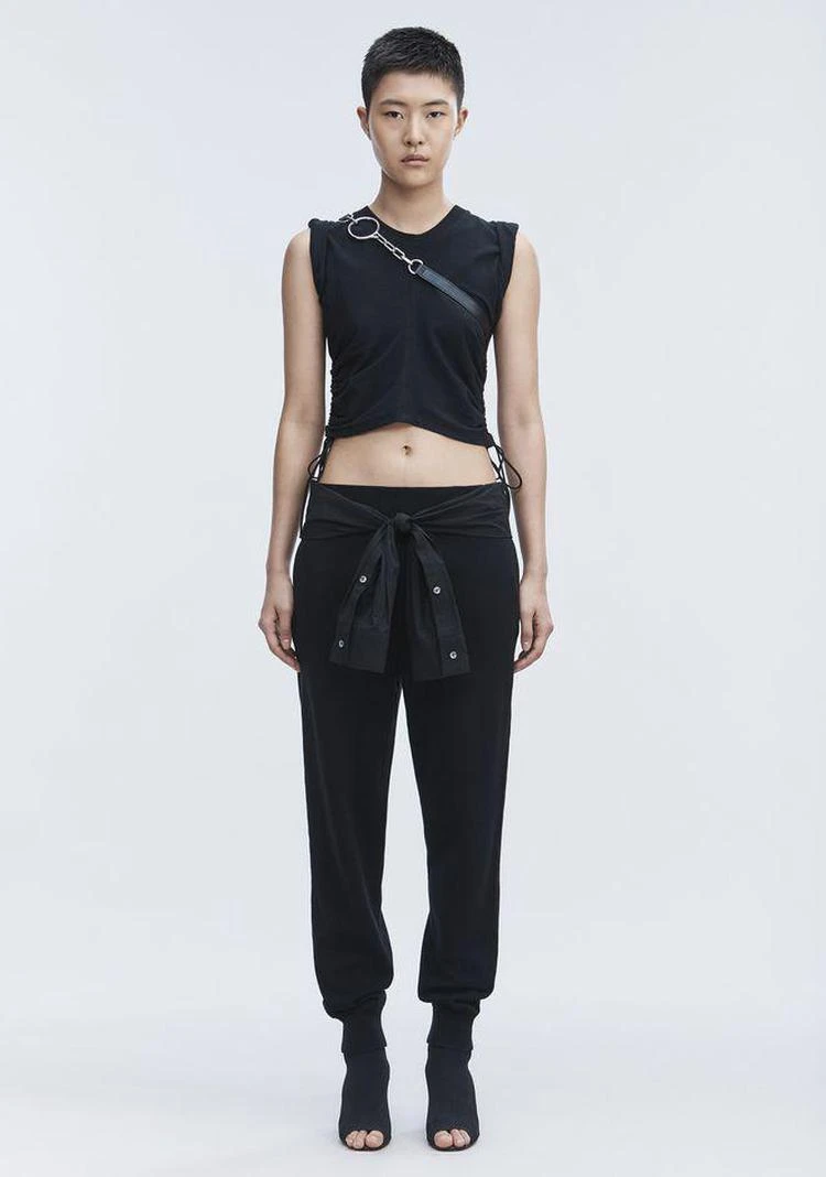 商品Alexander Wang|RUCHED CROP TOP ,价格¥528,第1张图片