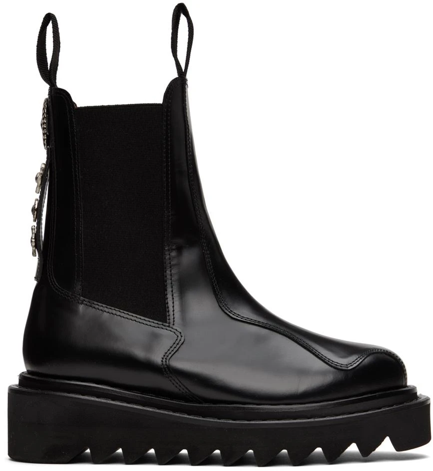 商品Toga Pulla|Black Leather Boots,价格¥1823,第1张图片