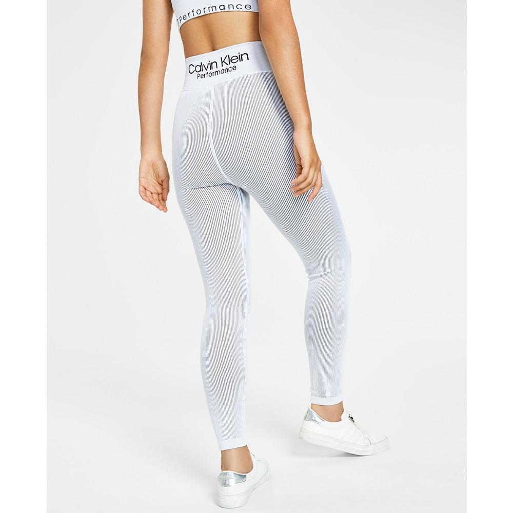 商品Calvin Klein|Womens Ribbed High Rise 7/8 Leggings,价格¥446,第2张图片详细描述