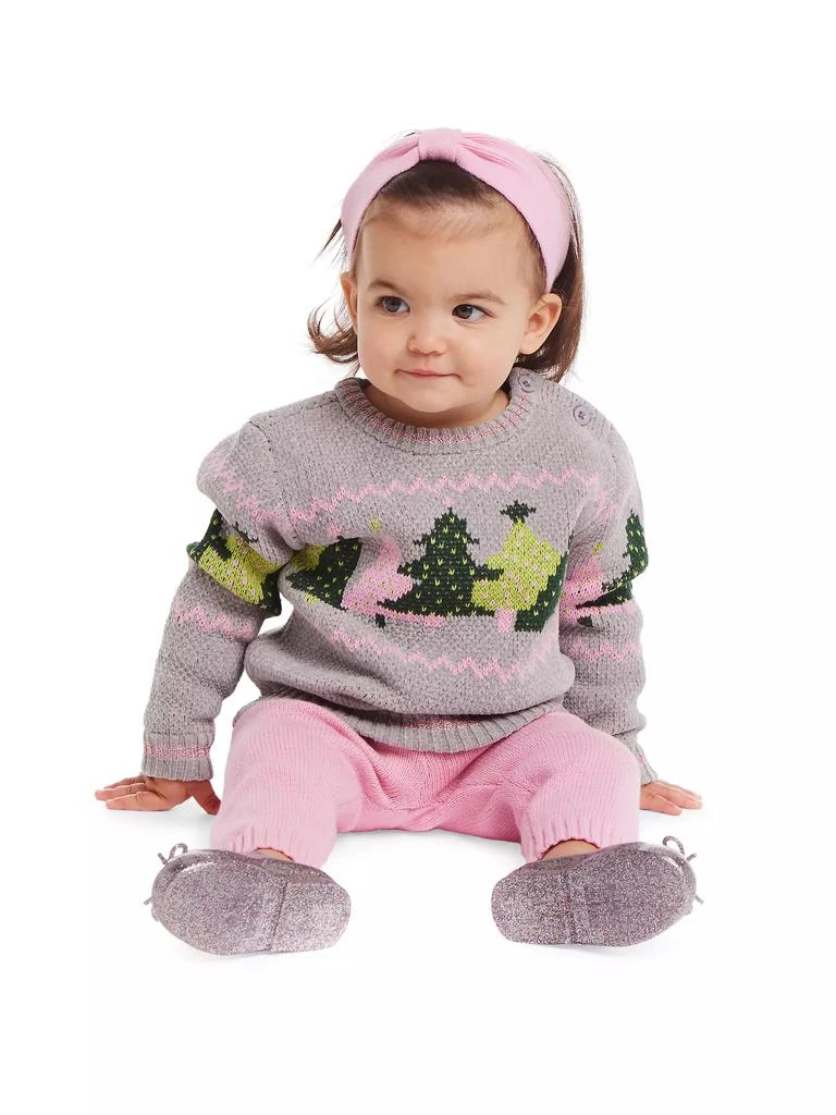 Baby Girl's 3-Piece Knit Sweater, Leggings, & Headband Set 商品