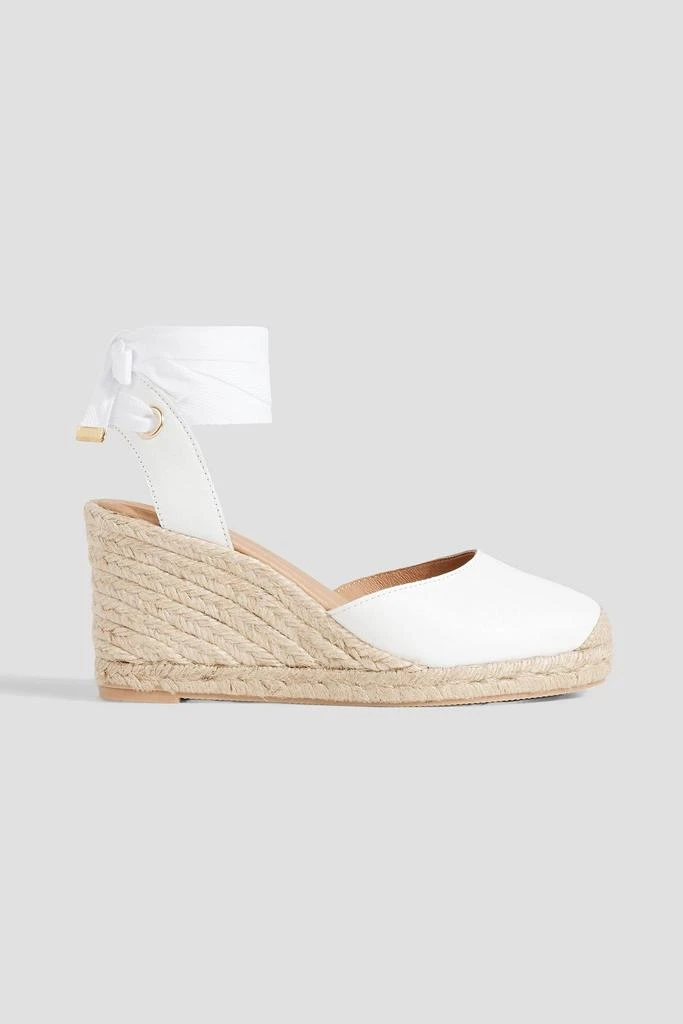 商品LAST STUDIO|Leather wedge espadrilles,价格¥436,第1张图片详细描述