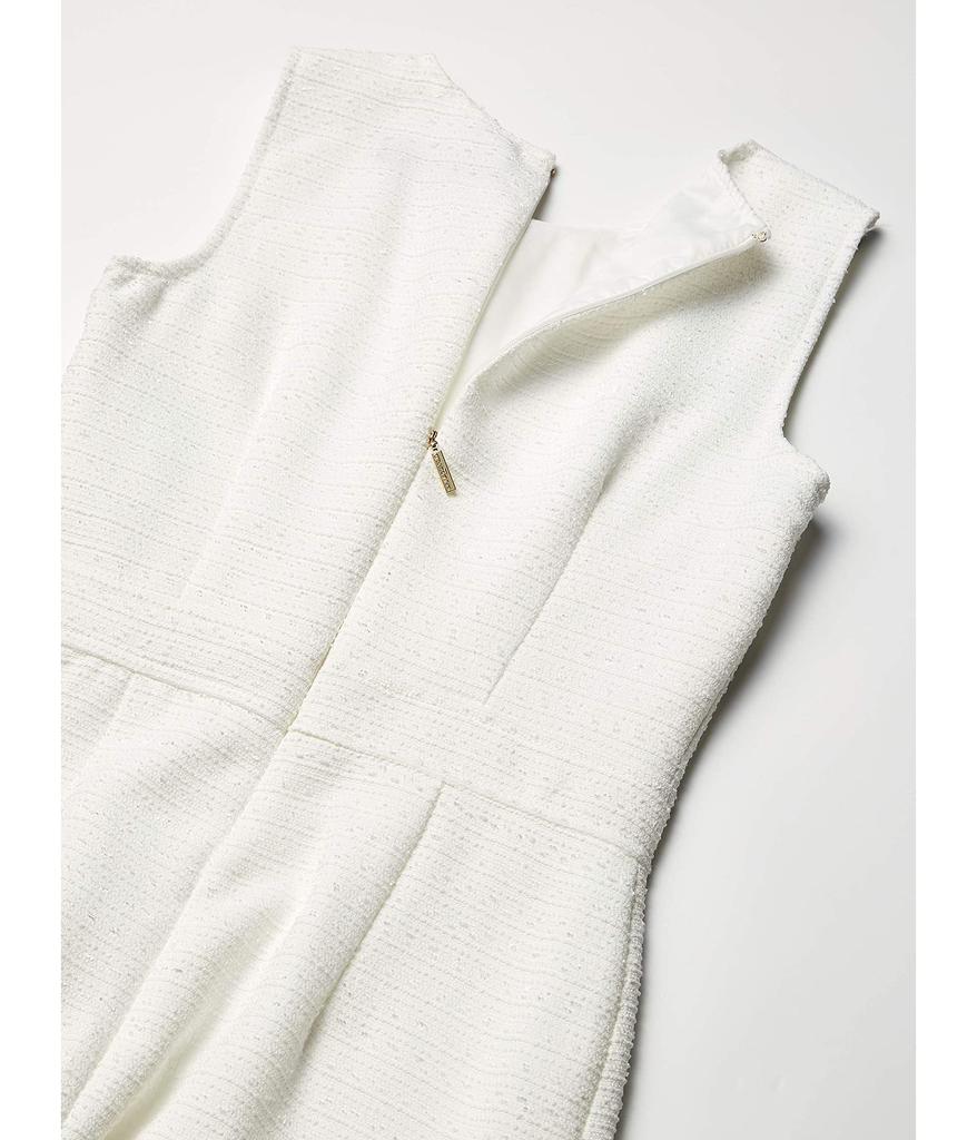 Women's Tweed Shift Dress with Pockets商品第2张图片规格展示
