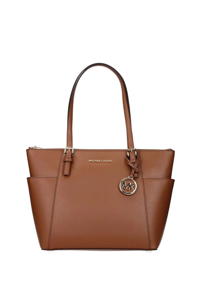 商品Michael Kors|Shoulder bags jet set item ew Leather Brown Luggage,价格¥1473,第1张图片