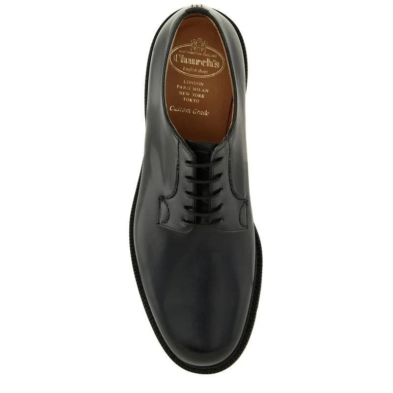 商品Church's|BLACK SHANNON DERBY SHOES,价格¥6020,第3张图片详细描述