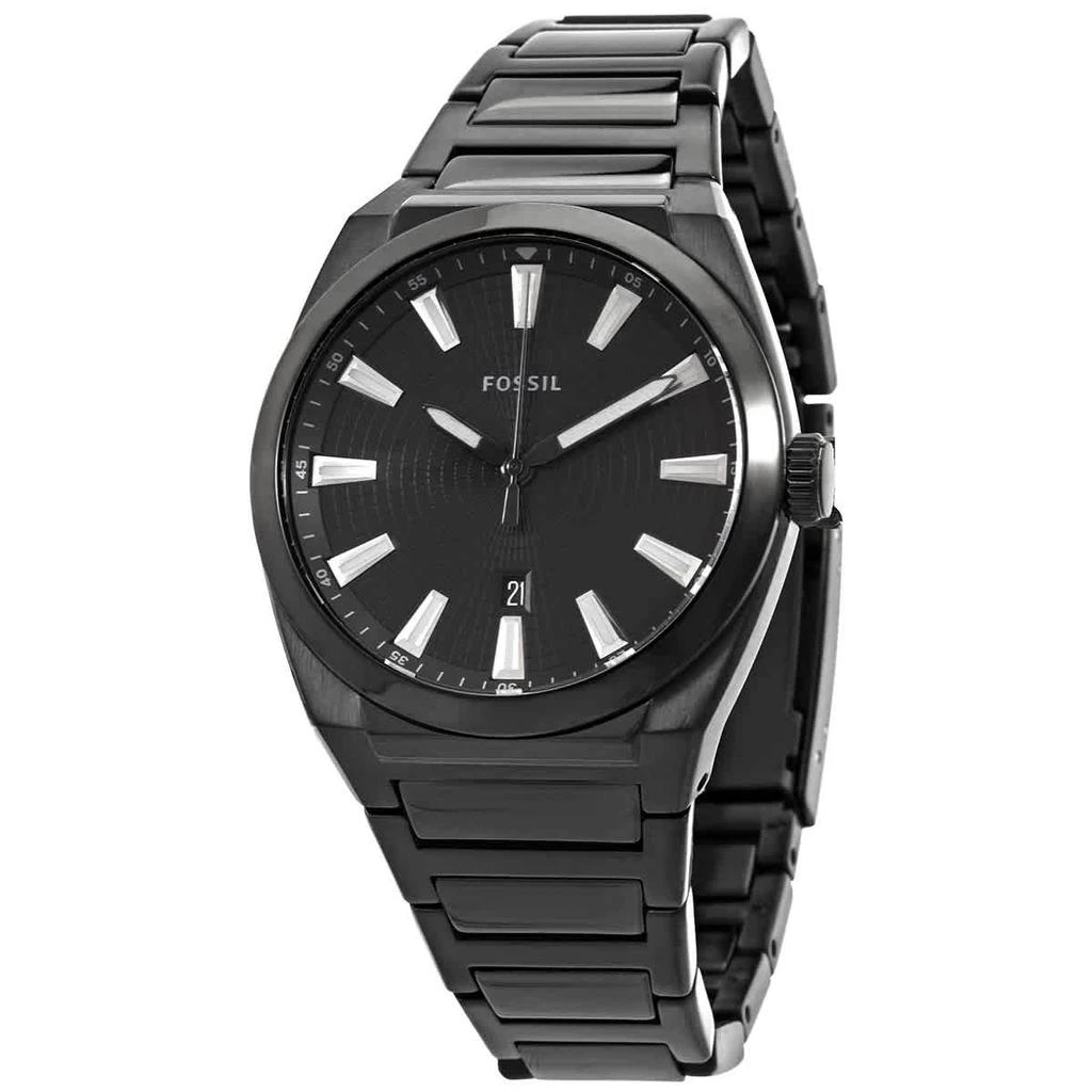 商品Fossil|Fossil Everett Quartz Black Dial Mens Watch FS5824,价格¥680,第1张图片