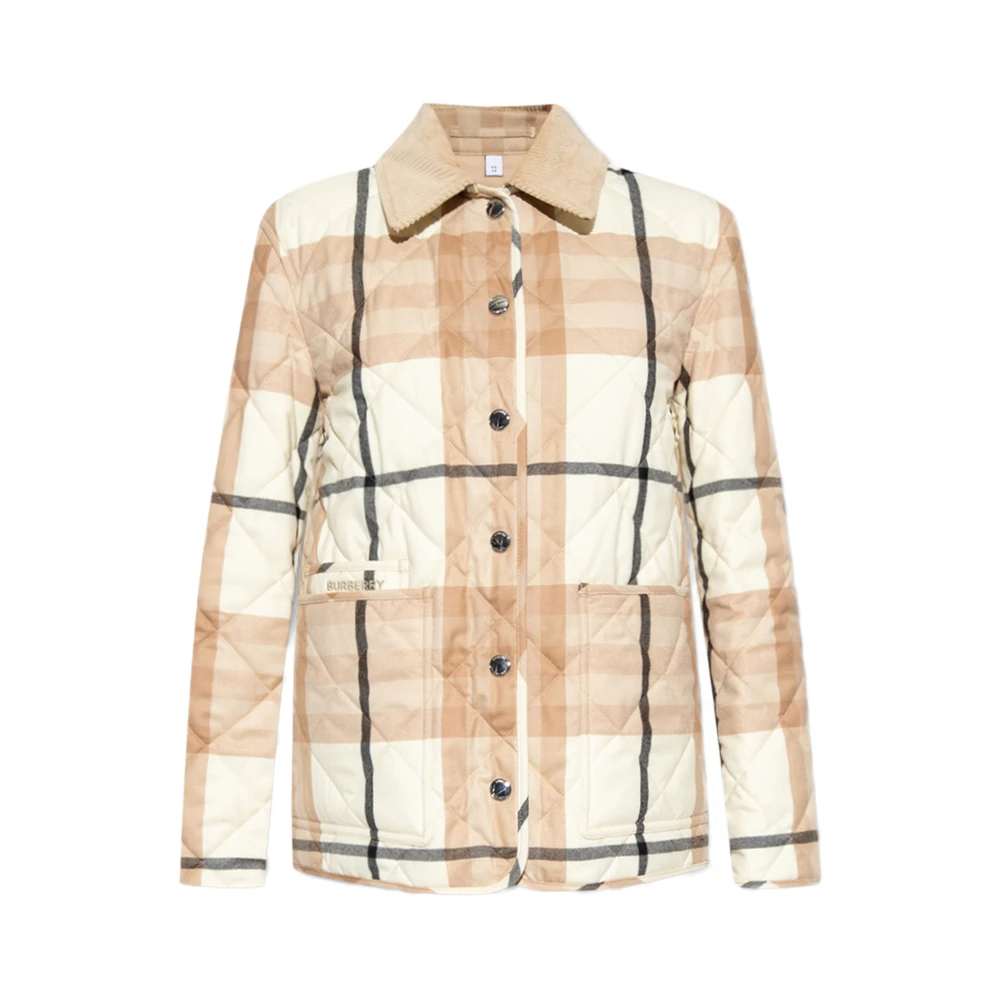 商品[国内直发] Burberry|BURBERRY 白色女士棉服 8055438,价格¥7878,第1张图片