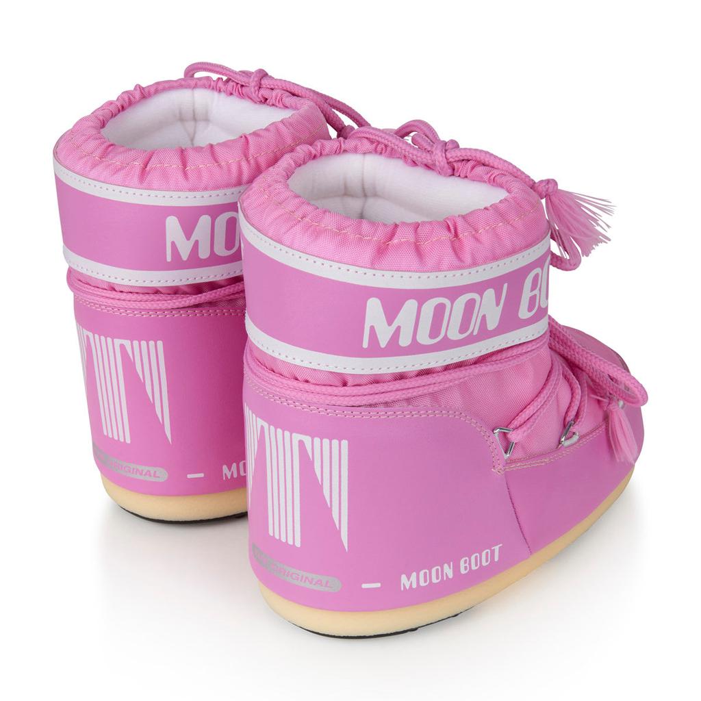 Moon Boot Pink  Girls Low Snow Boots商品第4张图片规格展示