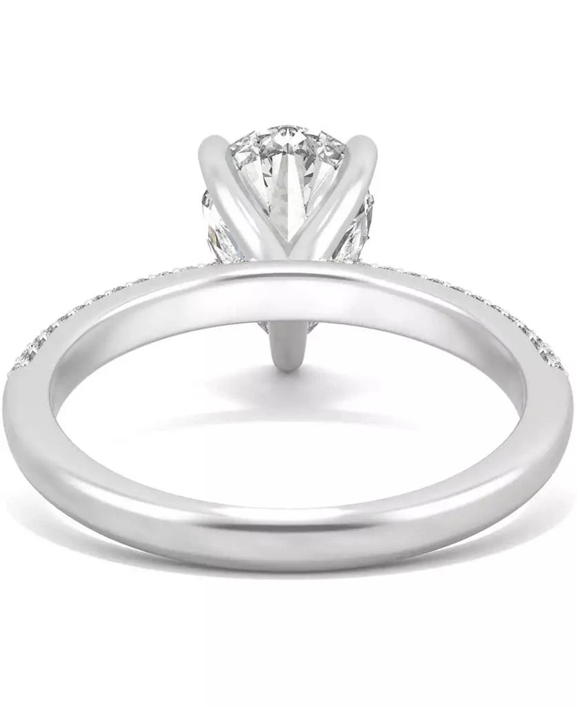 商品Charles & Colvard|Moissanite Pear Engagement Ring (2-3/8 ct. t.w. DEW) in 14k White Gold,价格¥9533,第5张图片详细描述