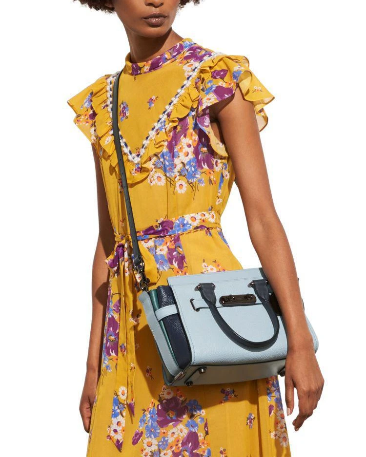 商品Coach|Swagger 27 Satchel in Color-Block Leather,价格¥2535,第2张图片详细描述