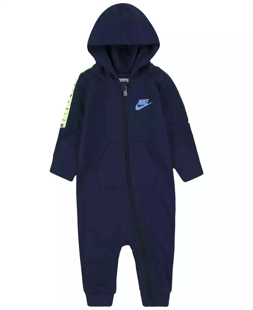 商品NIKE|Baby Boys Futura Taping Long Sleeve Hooded Coverall,价格¥157,第1张图片