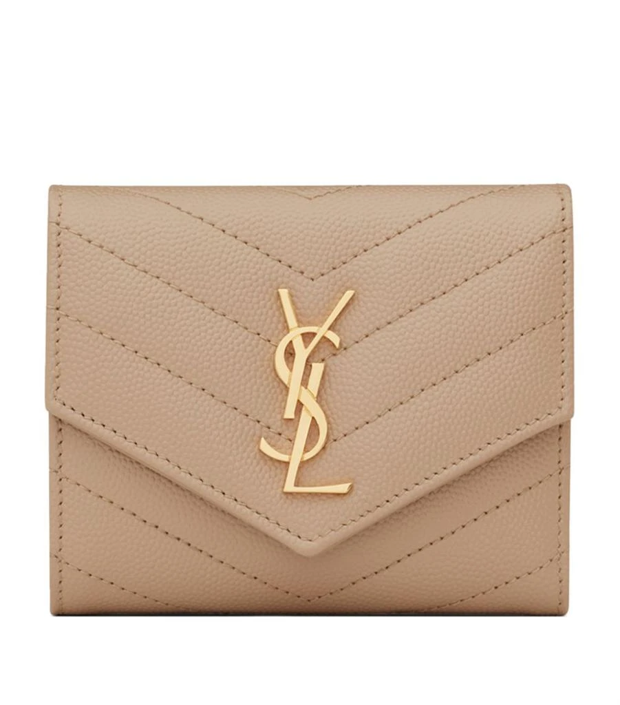 商品Yves Saint Laurent|Small Monogram Matelassé Envelope Wallet,价格¥4487,第1张图片