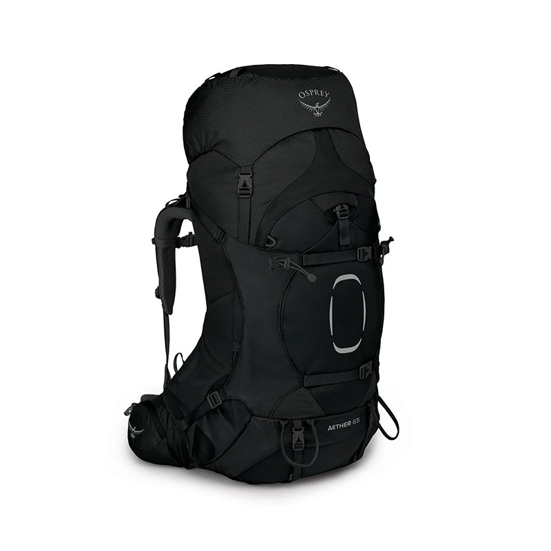 商品Osprey|【现货】小鹰AETHER系列男士多功能登山户外徒步旅行双肩包65L 黑色 AETHER-65-N,价格¥3094,第1张图片