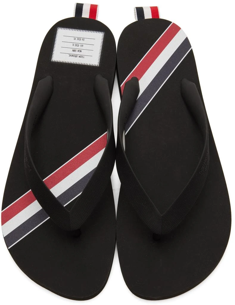 商品Thom Browne|黑色 RWB Stripe 人字拖,价格¥2985,第5张图片详细描述