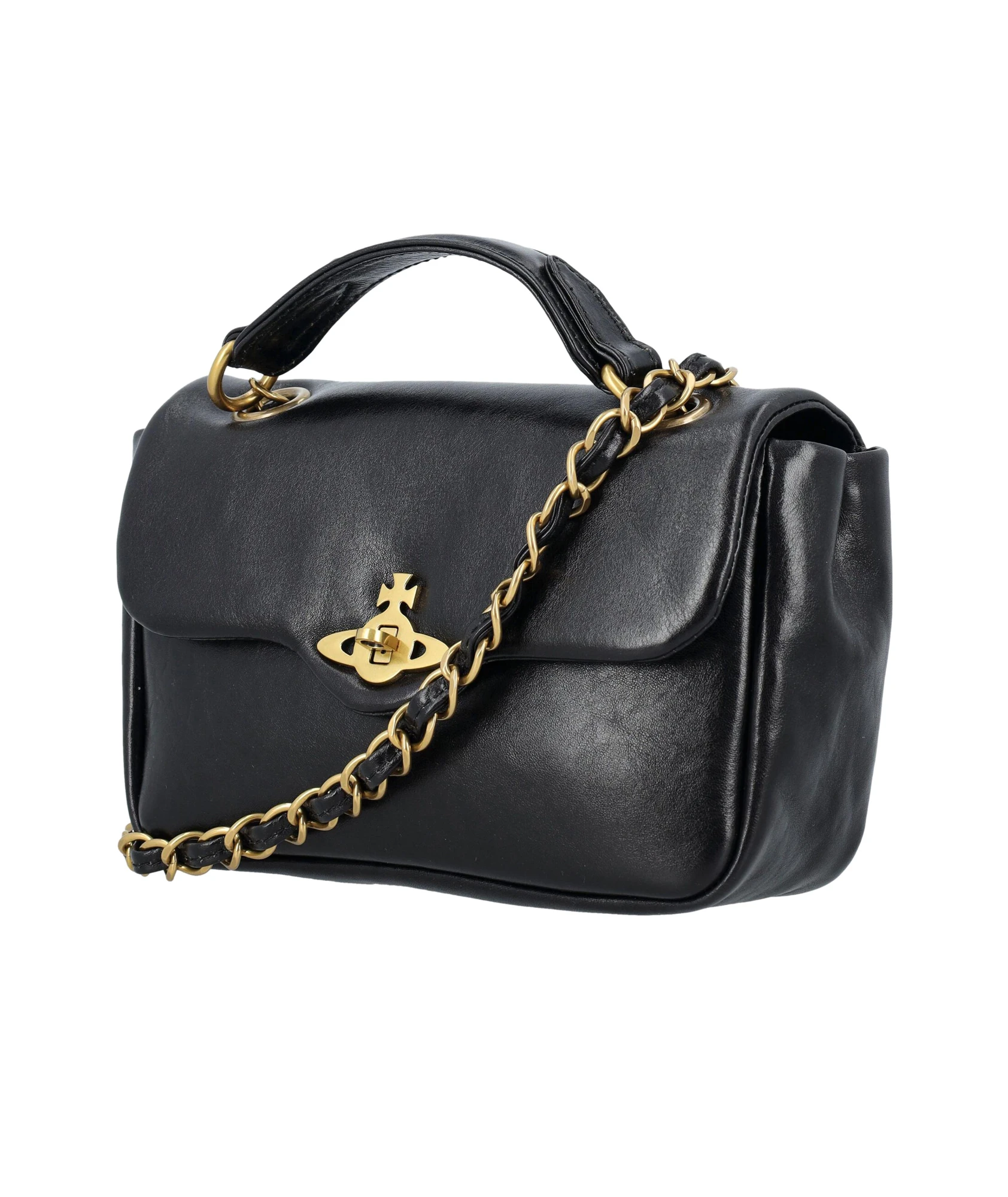 商品【商品预售7天】 Vivienne Westwood|Vivienne Westwood 女士斜挎包 46030004WL0067C406 黑色,价格¥4441,第3张图片详细描述