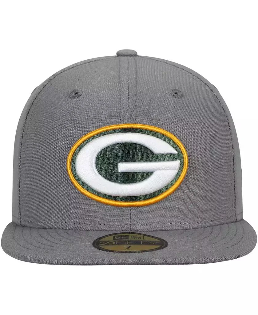 商品New Era|Men's Graphite Green Bay Packers Storm 59FIFTY Fitted Hat,价格¥314,第4张图片详细描述