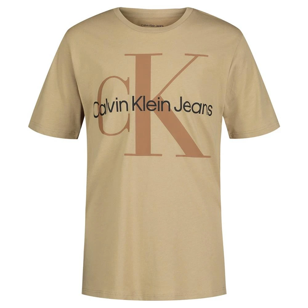 商品Calvin Klein|Big Boys Monologo Short Sleeve T-shirt,价格¥114,第1张图片详细描述