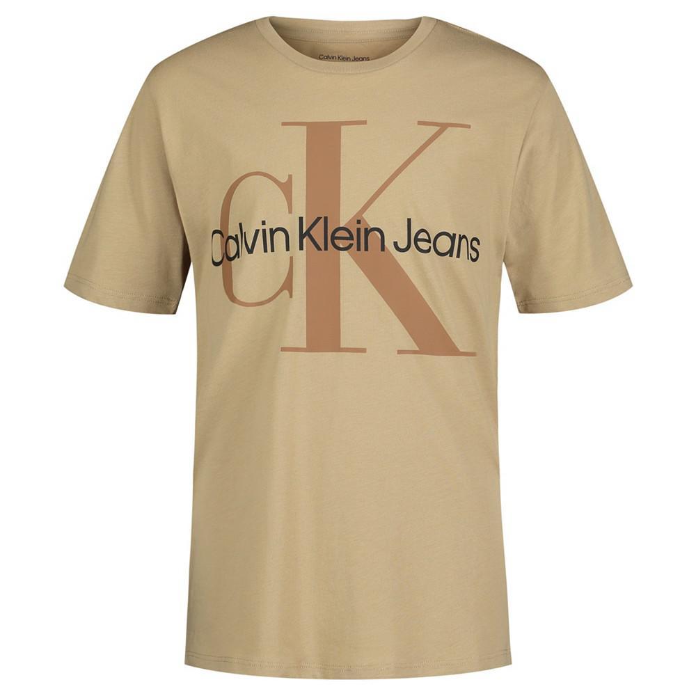 商品Calvin Klein|Big Boys Monologo Short Sleeve T-shirt,价格¥72,第3张图片详细描述