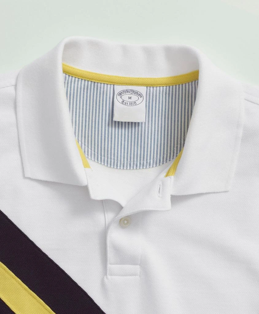 商品Brooks Brothers|Cotton Pique Archive Stripe Polo Shirt,价格¥490,第3张图片详细描述