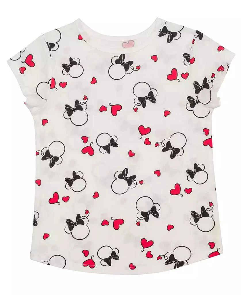 Toddler Girls Minnie Hearts Short Sleeve T-shirt and Dress, 2 Pc. Set 商品