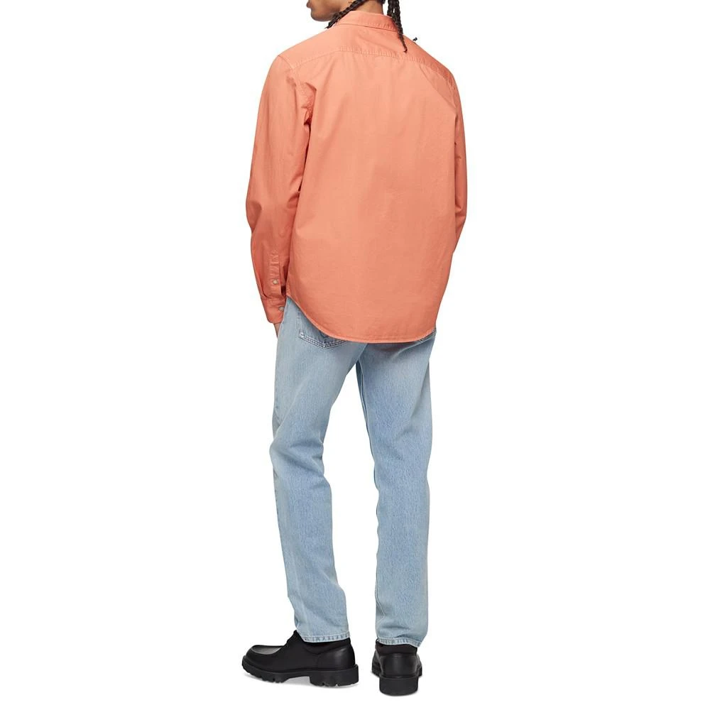 商品Calvin Klein|Men's Garment-Dyed Pocket Button-Down Long-Sleeve Easy Shirt,价格¥91,第2张图片详细描述