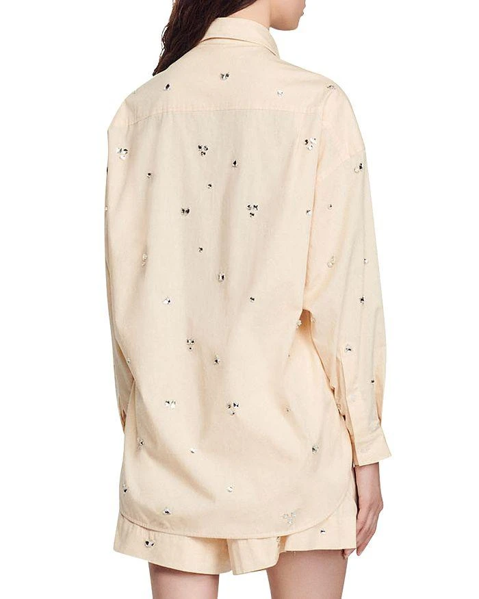 商品Sandro|Malaga Rhinestone Embellished Shirt,价格¥1679,第2张图片详细描述