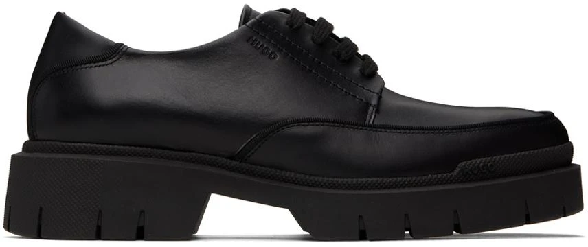 商品Hugo Boss|Black Chunky Sole Derbys,价格¥1316,第1张图片