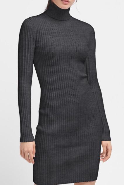 Wolford Ladies Long-sleeve Merino Ribbed-knit Dress, Size Medium商品第1张图片规格展示