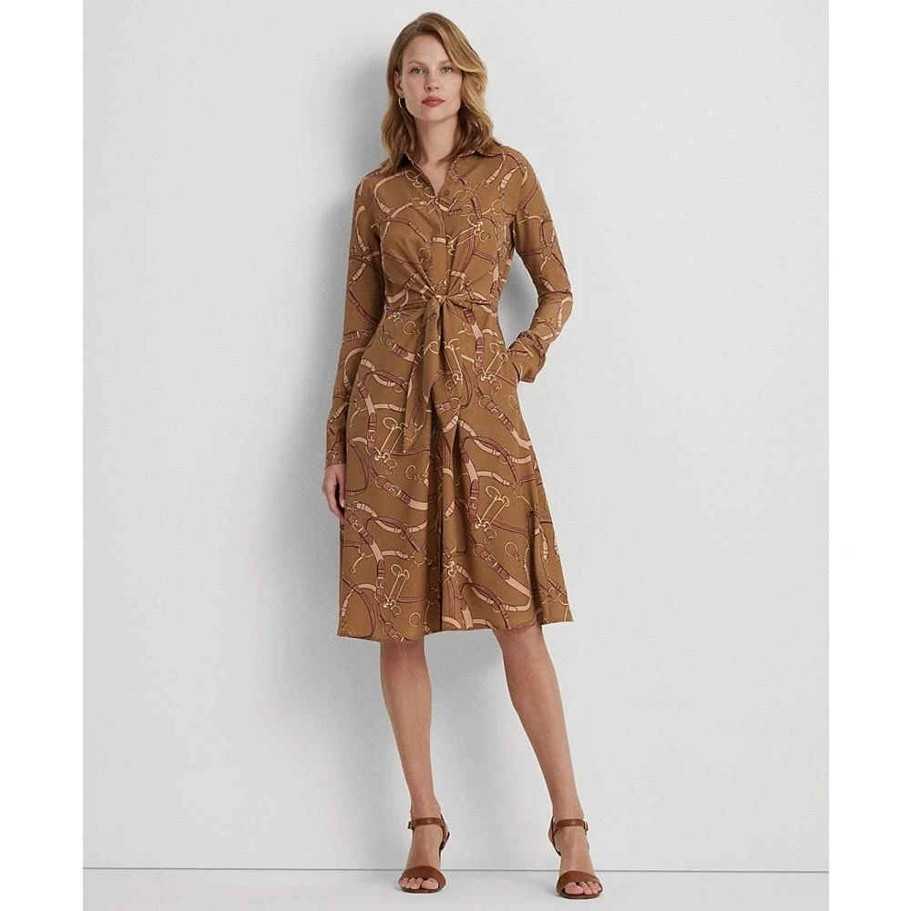 商品Ralph Lauren|Women's Printed Shirtdress, Regular & Petite,价格¥475,第1张图片