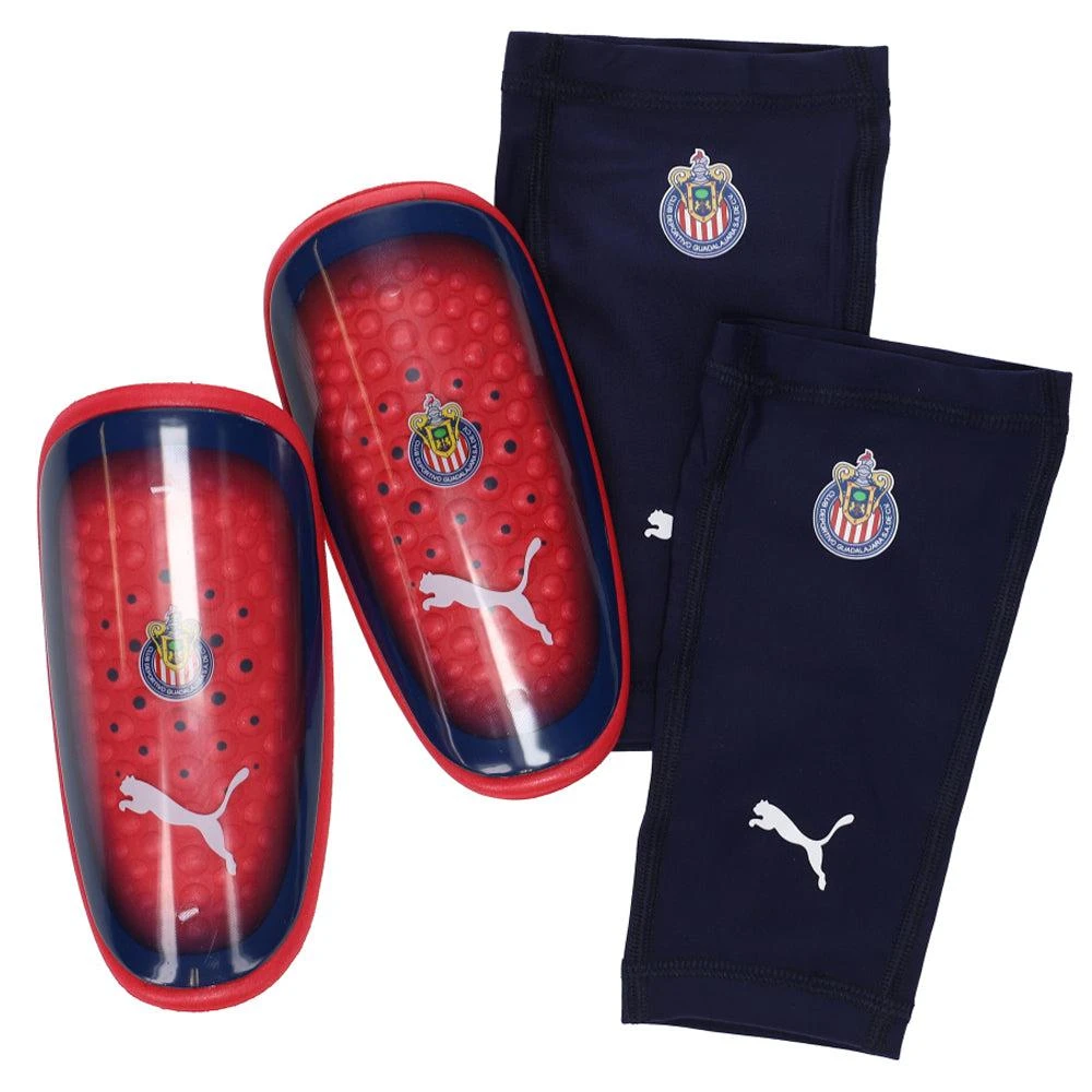 商品Puma|Chivas One 3 Soccer Shinguards with Sleeves,价格¥114,第1张图片