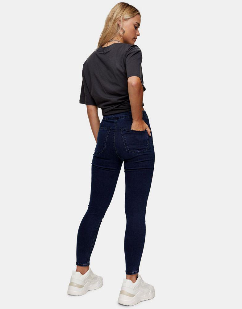 商品Topshop|Topshop Petite Joni jeans in indigo,价格¥147,第4张图片详细描述