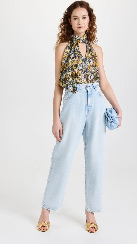 商品PRABAL GURUNG|Prabal Gurung 无袖绑带领口女式衬衫,价格¥1551,第5张图片详细描述