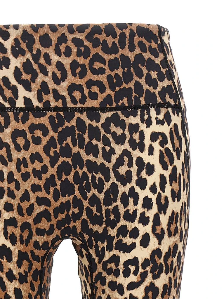 商品Ganni|GANNI Leopard print logo leggings,价格¥1132,第3张图片详细描述