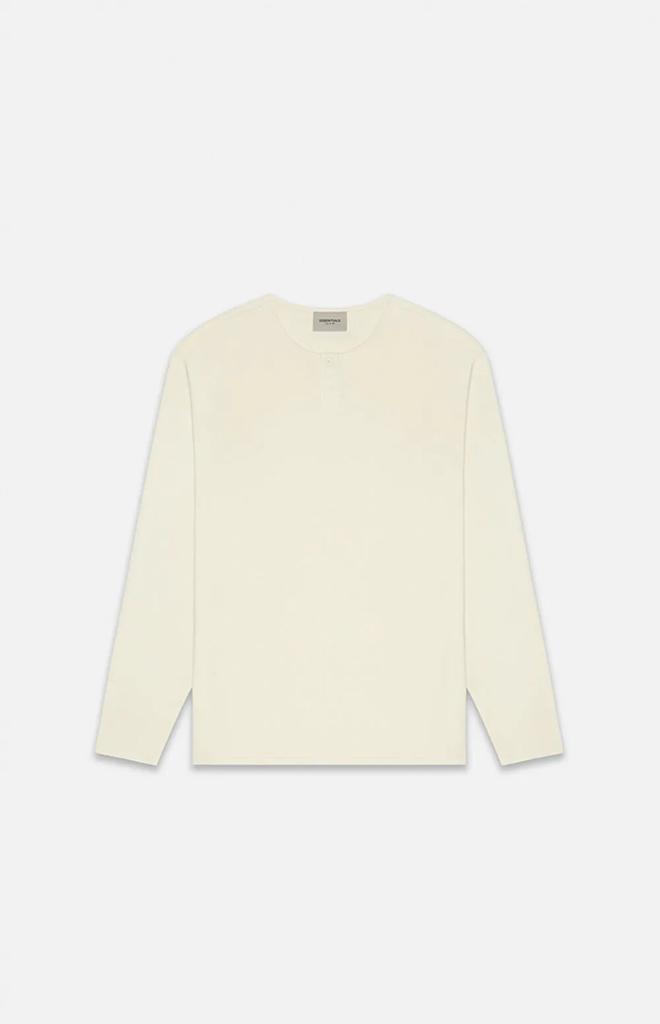 商品Essentials|Essentials Cream Thermal Long Sleeve Henley T-Shirt,价格¥149,第1张图片